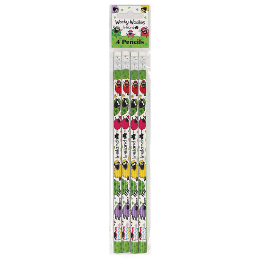 Wacky Woollies Pencils- 4 pack