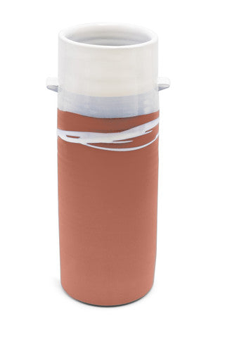 Paul Maloney Large Terracotta Cylinder Vase