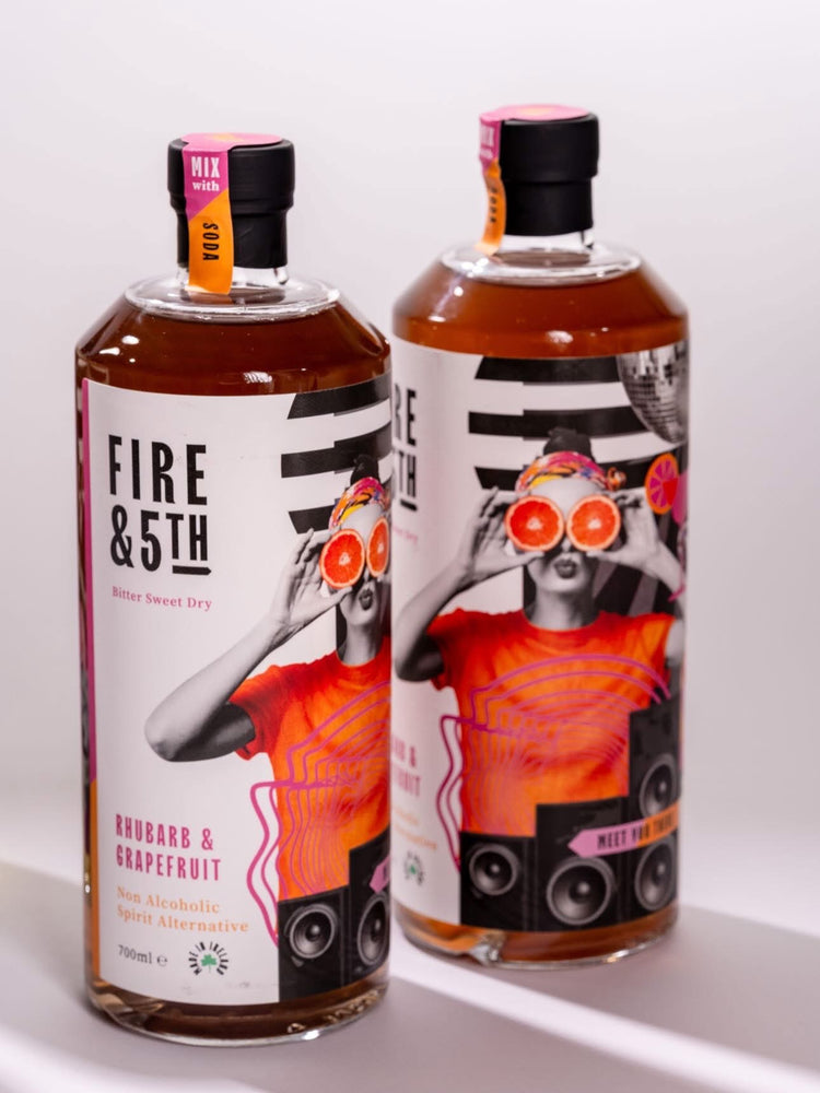 Fire&5th - Rhubarb and Grapefruit - Non Alcoholic Spirit Alternative