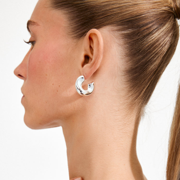 JENNINGS hoop earrings silver-plated