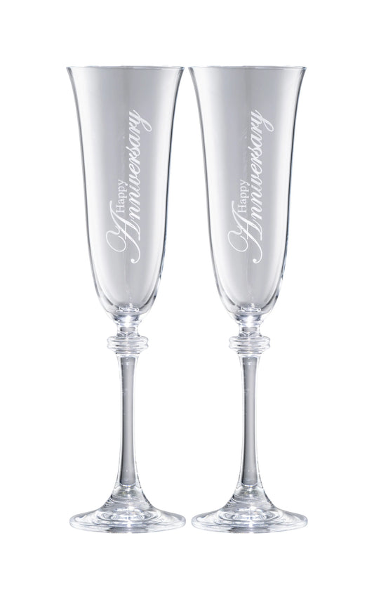Happy Anniversary Liberty Flute Pair