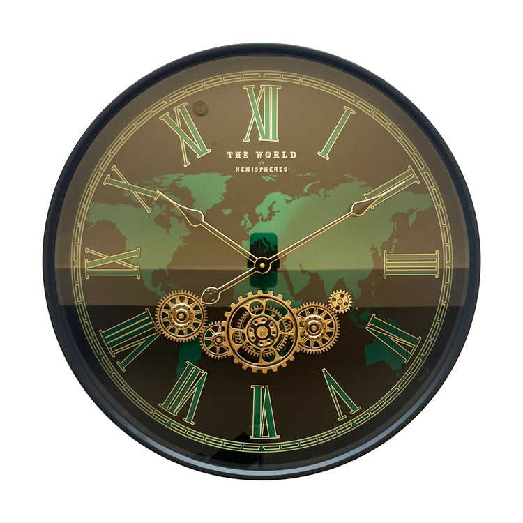 Old Town Gears Clock Hemisphere