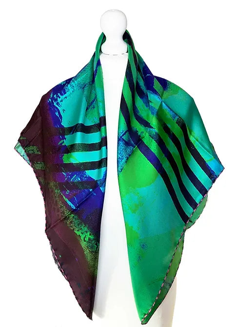 100% Silk Square