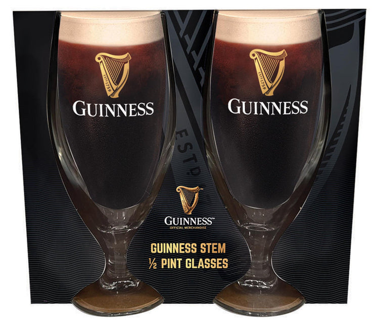 Guinness Half Pint Stem Glasses