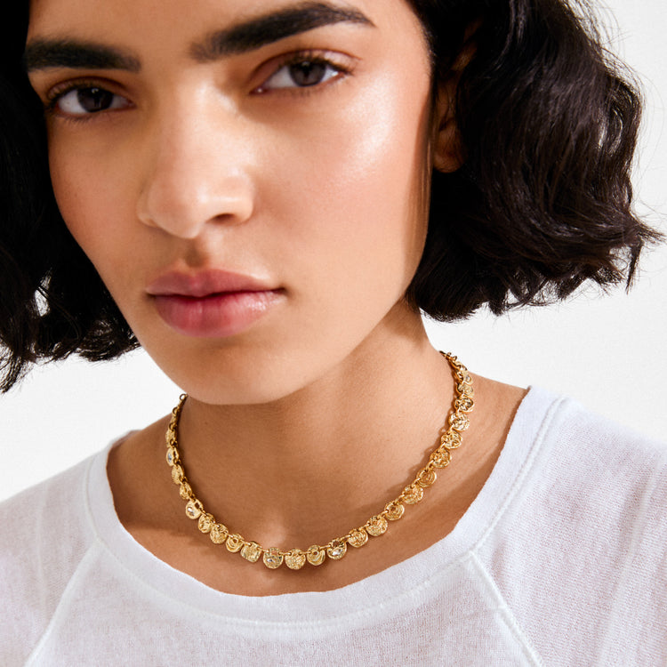 FIRE necklace gold plated