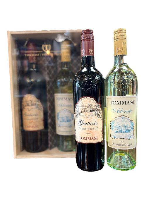 TOMMASI GRATICCIO  & ADORATO  TWIN GIFT CARTON  VERONA, ITALY