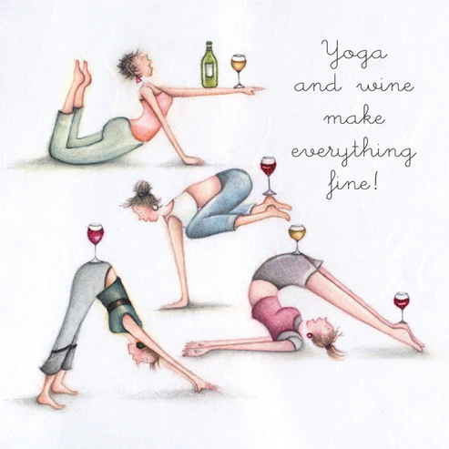 Yoga and Wine Card