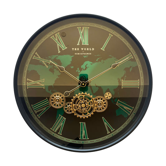 Old Town Gears Clock Hemisphere