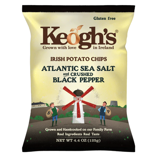 Keoghs Atlantic Sea Salt and Crushed Pepper Crisps