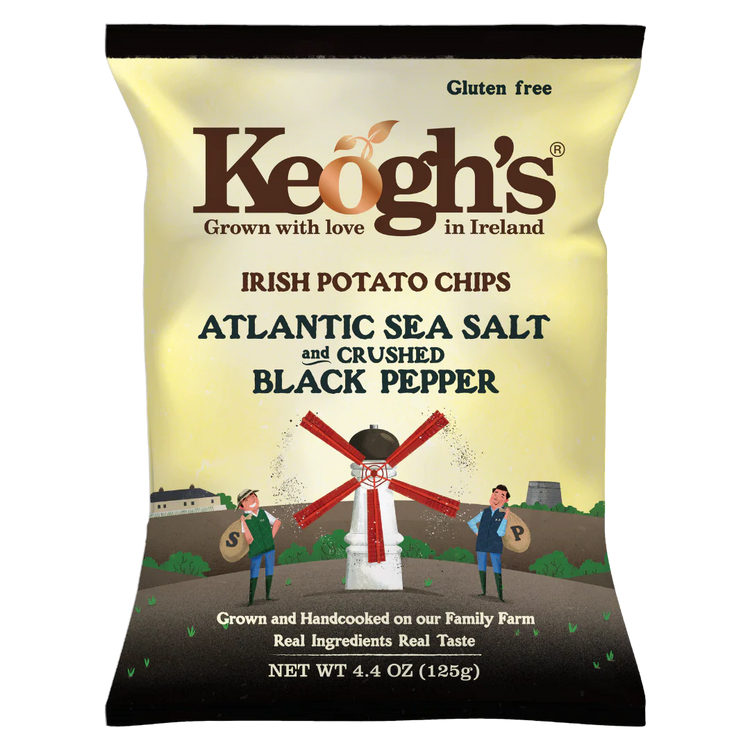 Keoghs Atlantic Sea Salt and Crushed Pepper Crisps