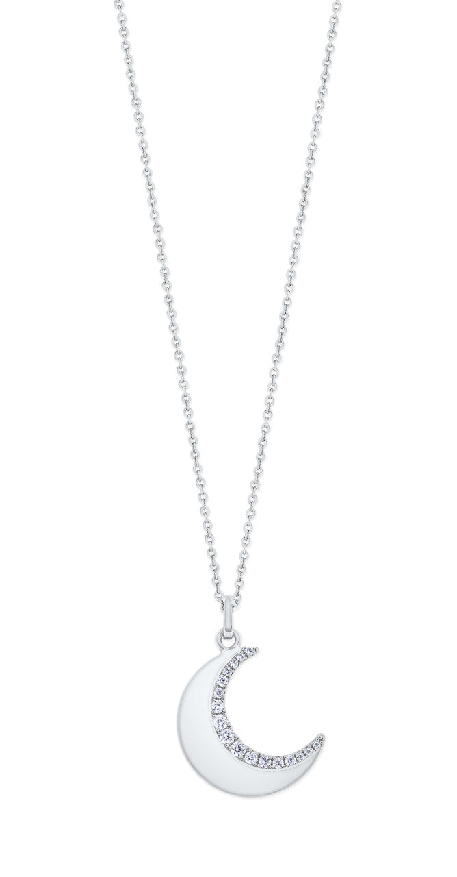Half Moon Pendant Silver